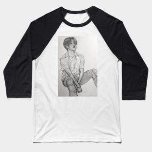 Daydreaming Jimin b&w version Baseball T-Shirt